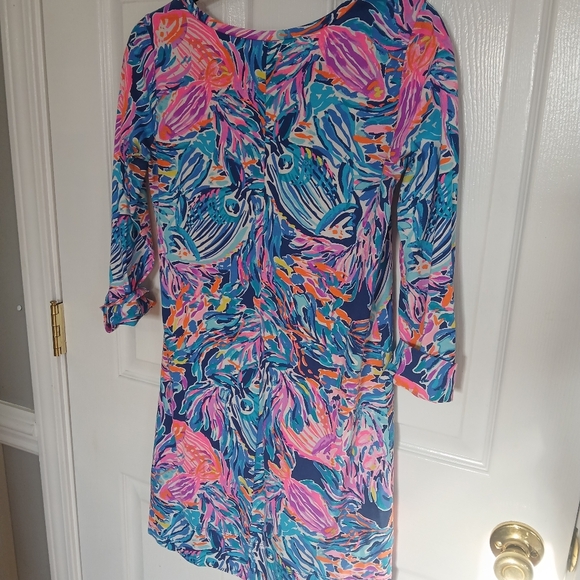 Lilly Pulitzer Dress 100% Pima Cotton Size XS Vacation Beach Cruise Resort Party - Picture 6 of 10